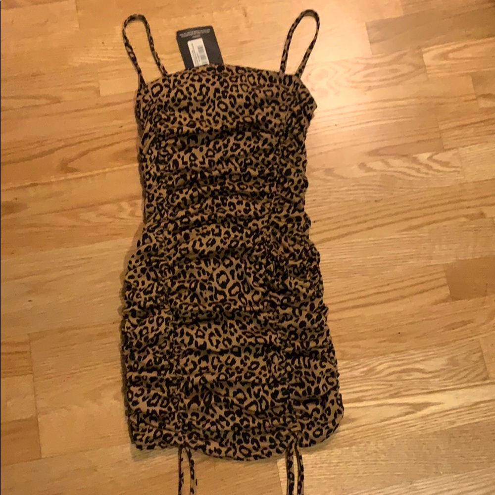 Pretty little thing Leopard print strappy dress 10